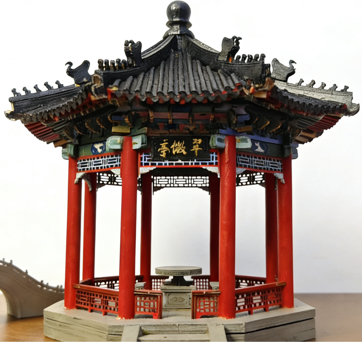 CuiWei Pavilion-Chinese Ancinet Architecture Model