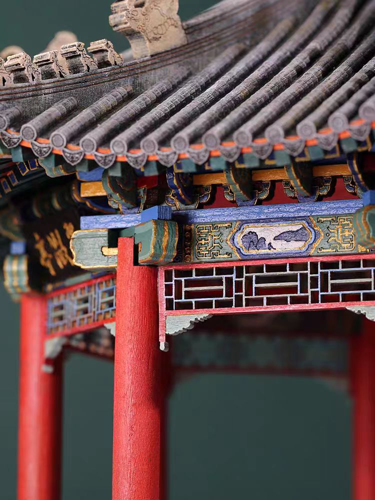 CuiWei Pavilion-Chinese Ancinet Architecture Model