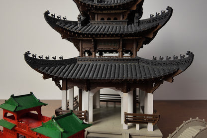 Modèle d'architecture ancienne à assemblage à tenon et mortaise du Pavillon FengYuTongZhou